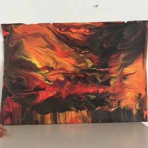 “Bright Dark” Original acrylic painting wall art